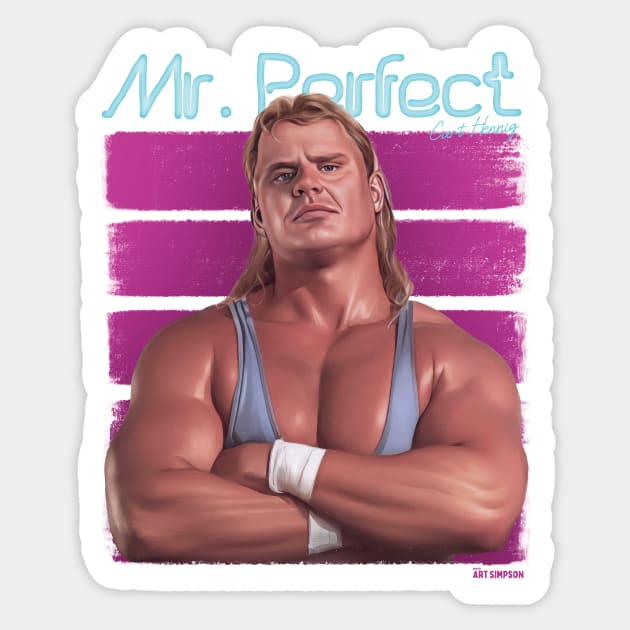 Mr. Perfect Sticker by Art Simpson